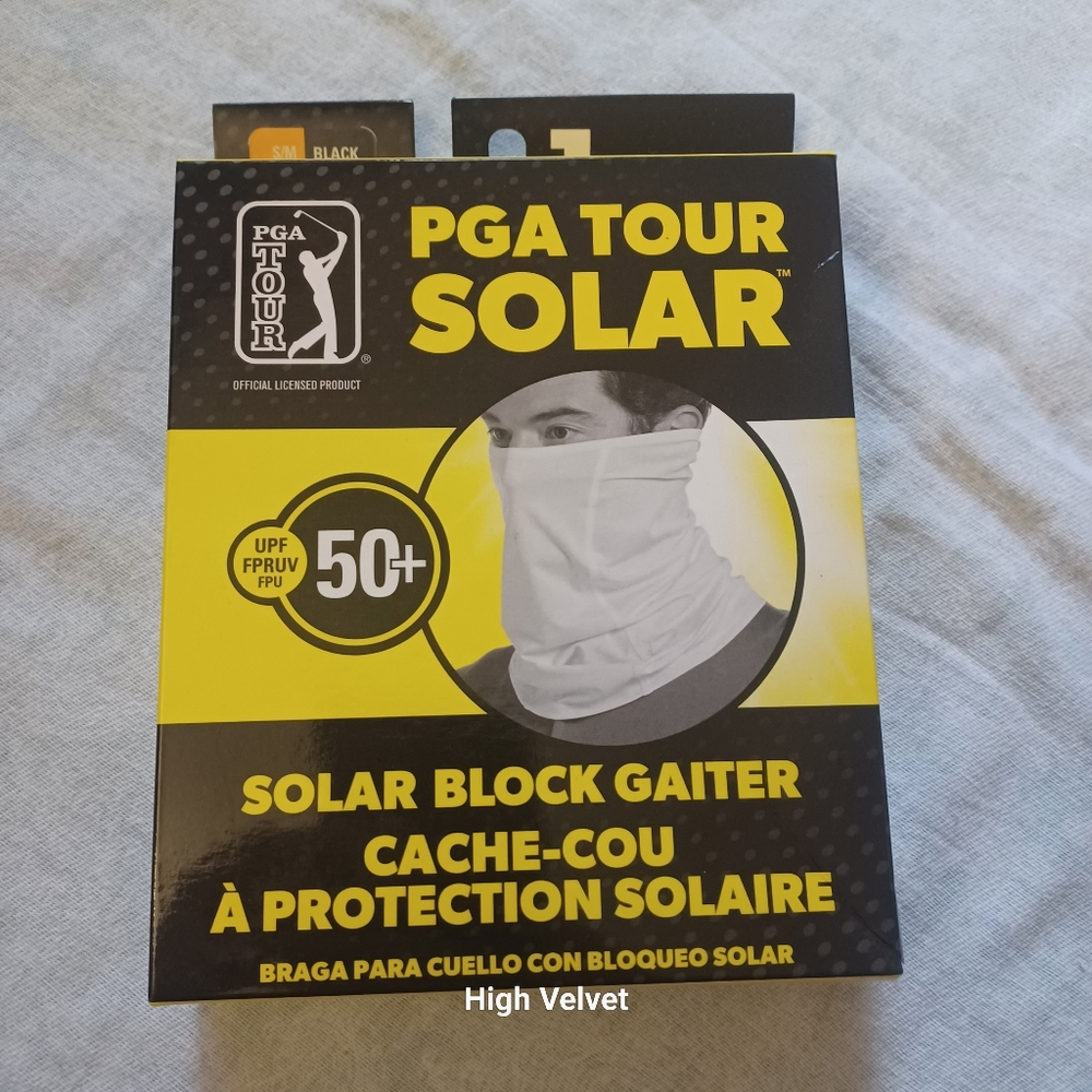 Pga Tour Solar Golf Neck Gaiter UPF 50+ Small/Medium